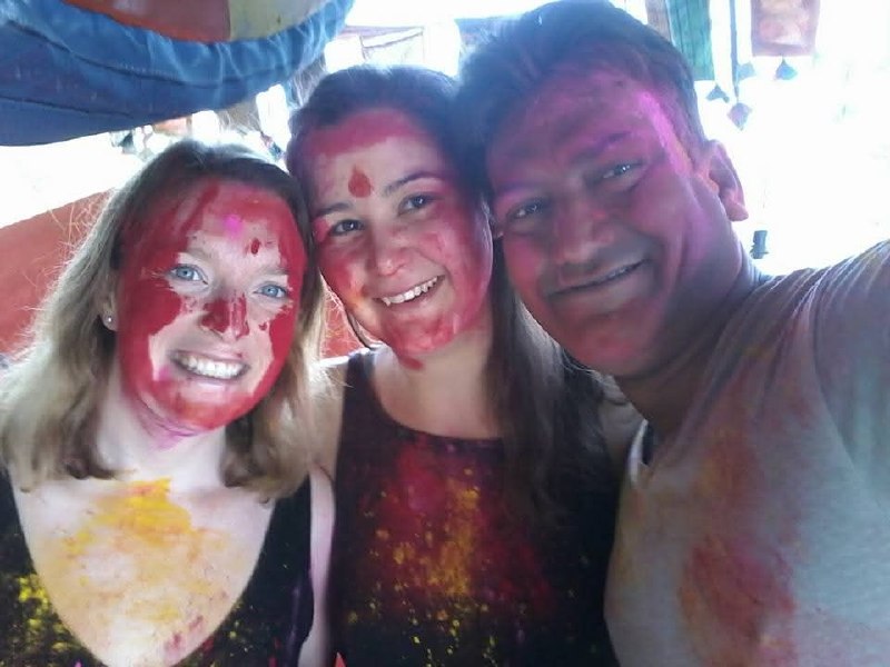 Celebrating Holi, the festival of colors